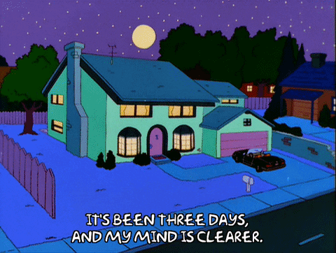 homer simpson clear mind GIF