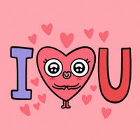 I Love You Hearts GIF