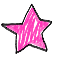 Pink Star Sticker by TOO COOL FOR FUR