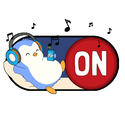 Weekend Chilling Sticker by Pudgy Penguins