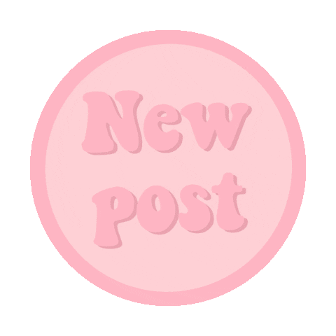 New Post Circle Sticker