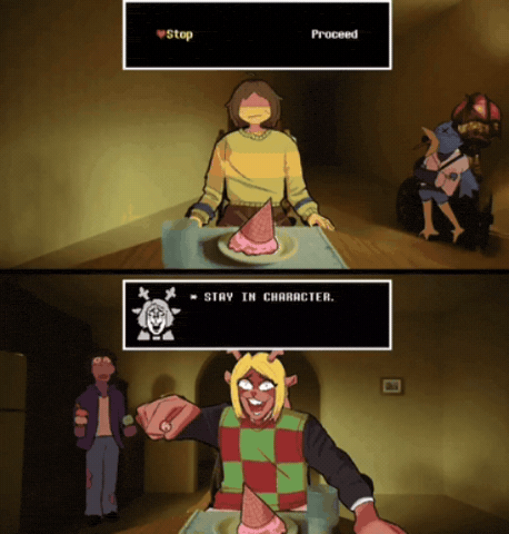 Proceed Toby Fox GIF