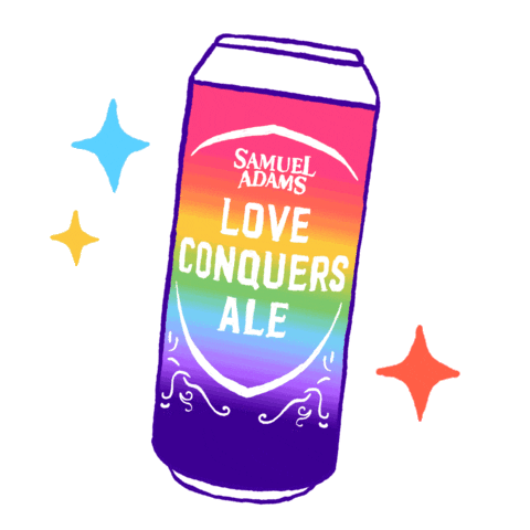 Sam Adams Rainbow Sticker by Samuel Adams Beer