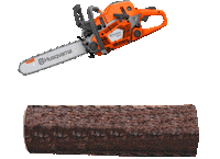 chainsaw logging Sticker by Husqvarna USA