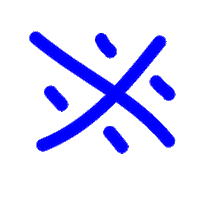 alejandrowl logo blue brand spin Sticker