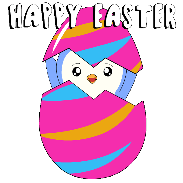 Easter Eggs Penguin Sticker by Pudgy Penguins