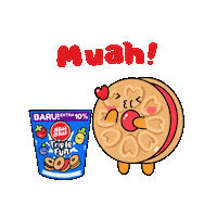 Strawberry Kiss Sticker