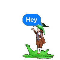 Hey Girl Flirting Sticker