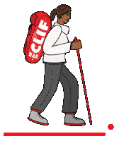 Walk Camping Sticker by CLIF Bar