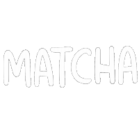 studiomaylee illustration minimal handlettering matcha Sticker