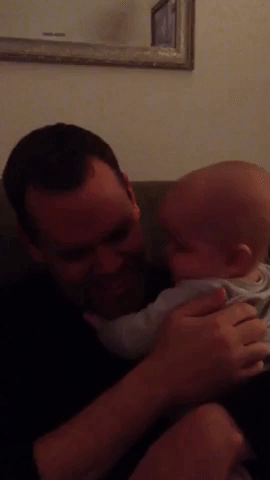 Five-Month-Old Baby Says 'I Love You' to Daddy
