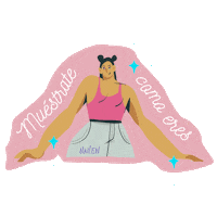 NAILENCOL mujer frases maquillaje amor propio Sticker