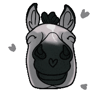 Black And White Horse Sticker