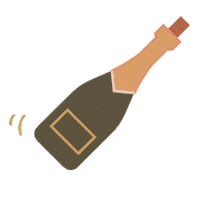 wine shake Sticker