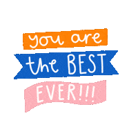 The Best Thank You Sticker by Charley
