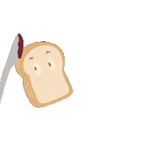 Pipailustra dieta tostada huir tost Sticker