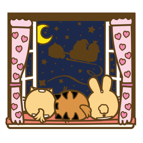 Night Time Waiting Sticker by Fuzzballs