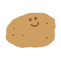 Potato Quokka Sticker by Dinotaeng