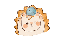 Niniouo bird 跳 刺蝟 彈跳 Sticker
