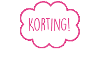 Korting Haken Sticker by Wolplein.nl