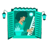 El Caballero Musician Sticker by Puerto Candelaria