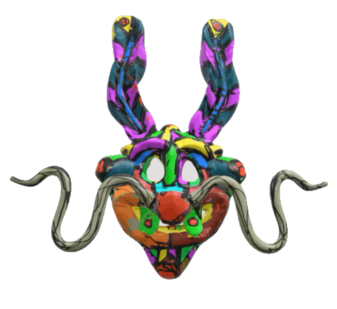 Easter Bunny Mask Sticker by MOYOGASH