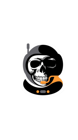 Skull Sticker by Spacestation Gaming