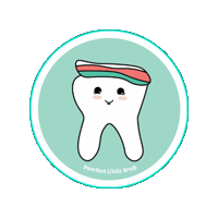 PurrfectLittleArtShop teeth tooth dentistry dental art Sticker