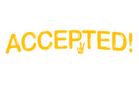 Acceptance Accept Sticker by USC Bovard Scholars