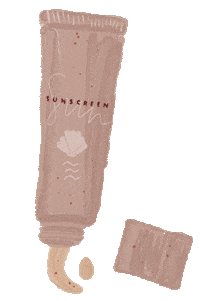 Sun Cream Beauty Sticker