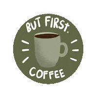 Good Morning Coffee Sticker by Demic