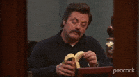 Ron Is Freaked Out By A Banana