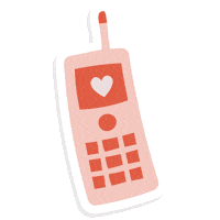 amavi-dg love pink rainbow retro Sticker