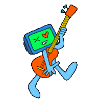Dance Guitar Sticker by Mr Tronch