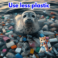 Natur-Clean-up plastic orca plastik naturschutz GIF
