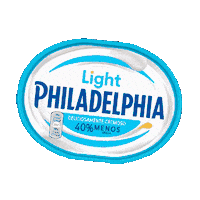 PhiladelphiaEs light breakfast comida cheese Sticker
