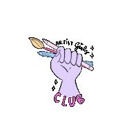 Art Girl Sticker