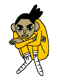 sad dance Sticker