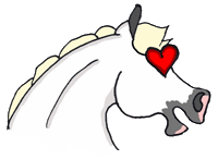 shadowfax_adventures love horse pferd schattenfell Sticker