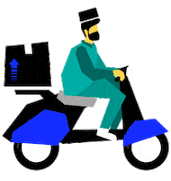 Bike Delivery Sticker by Teleport Asia