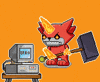 Cute Angry Smash Computer GIF by AGoodDoctorBTC
