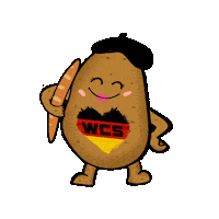French Potato Sticker by WCS Germany