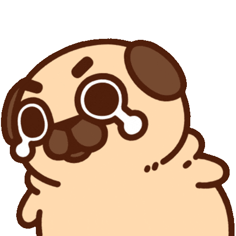 What Do I Do Help Sticker by Puglie Pug