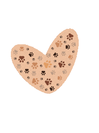 Dog Heart Sticker