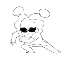 Go Away Dance Sticker by puncy-kun