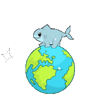 Land Shark Hug Sticker by Ordinary Frends
