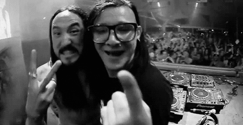 steve aoki glasses GIF