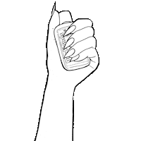 Nails Kiskaart Sticker by Chicalet