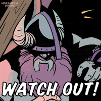 Warning Watch Out GIF by VeeFriends