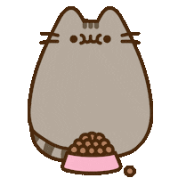 Hungry Fat Cat Sticker by Pusheen